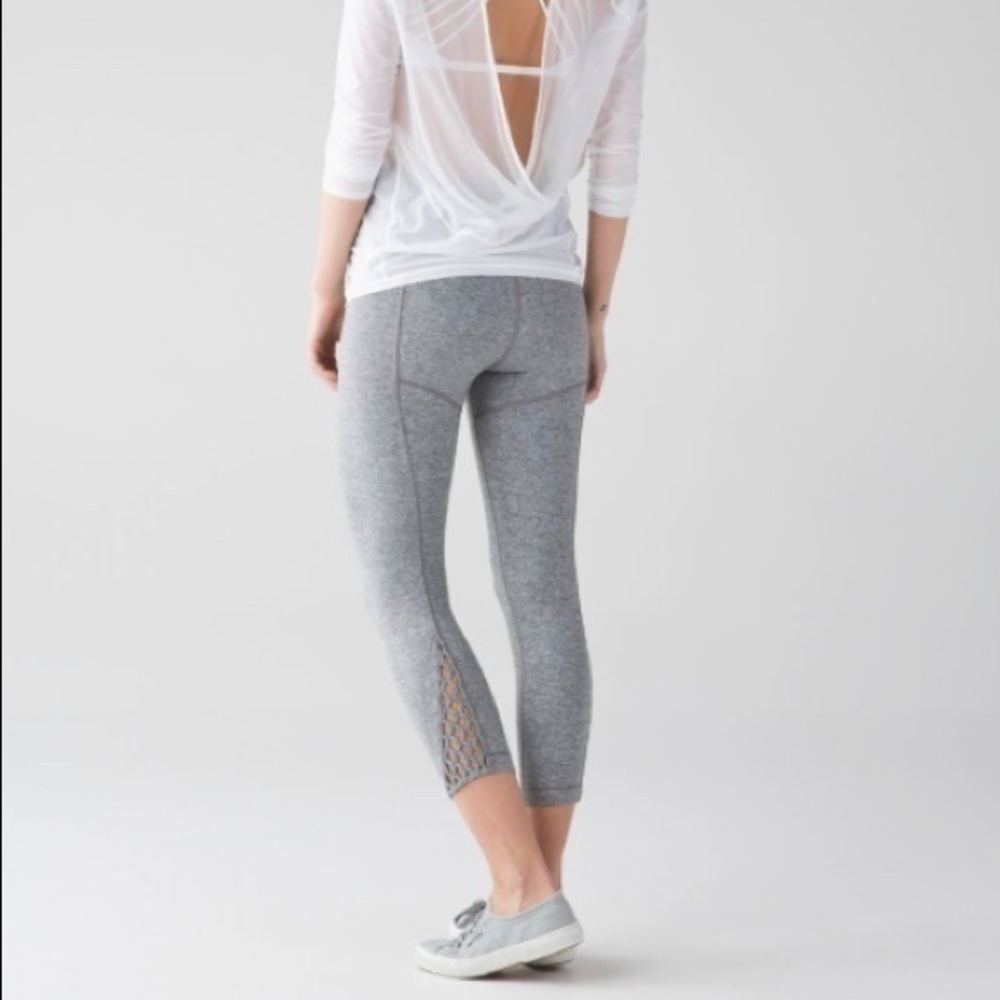 Lululemon True Self Crop II Heathered Slate